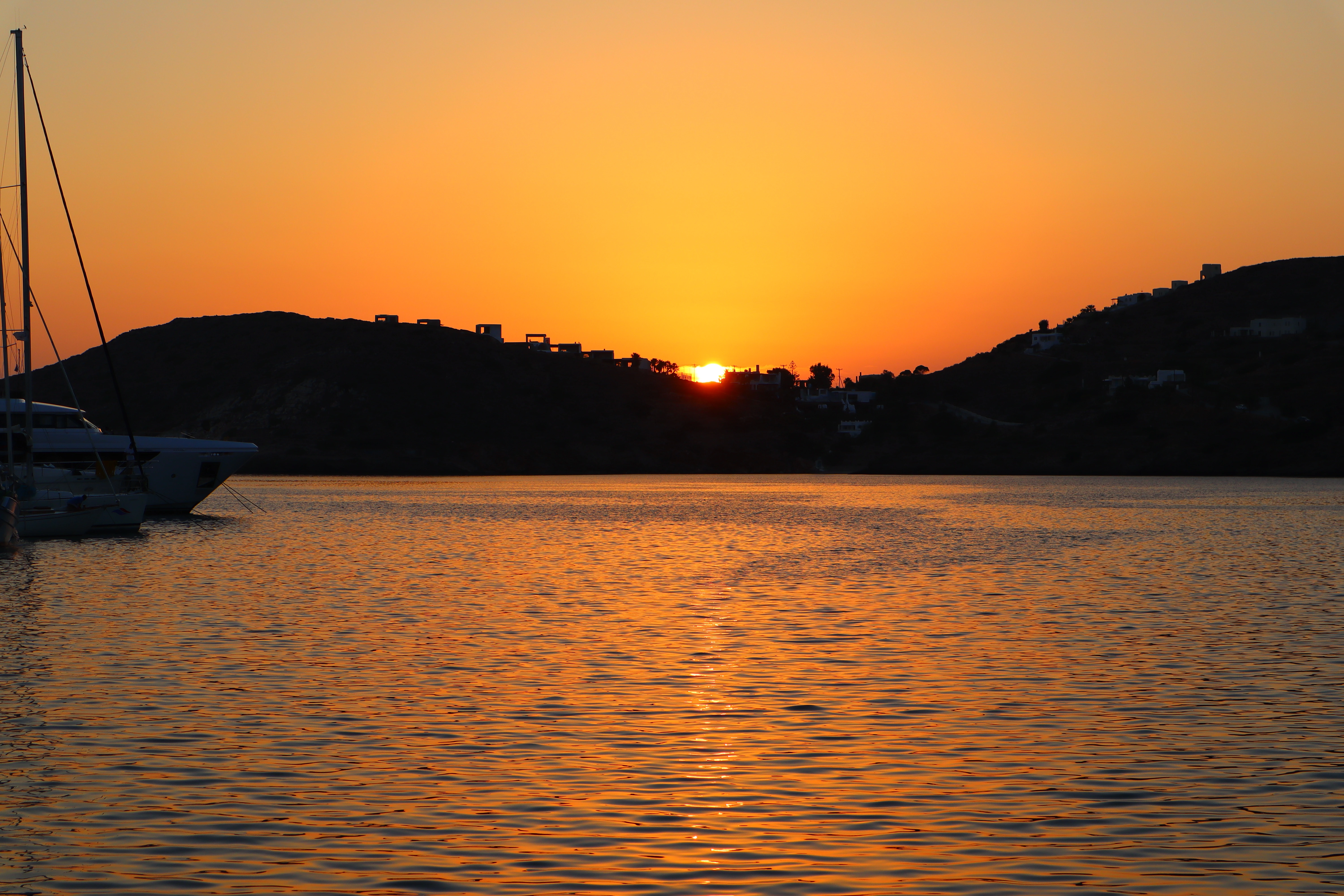 Ios Harbor at Sunset, Greece